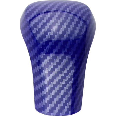 (Bleu fibre de carbone) Autocollant de garniture de pommeau de levier de vitesse en ABS imitation fibre de carbone, compatible avec l'Everest Ranger 2016-2020. (1/5)