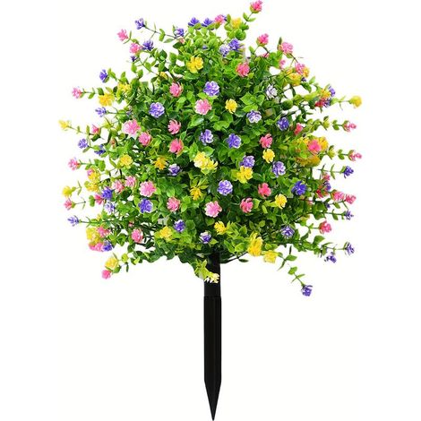 Boule buis artificiel 55cm fleurie – extérieur porte jardin, déco végétale, cadeau Fête des Mères verdoyant (1/5)