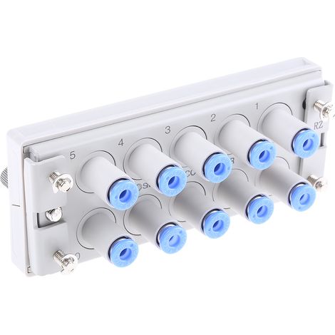 Nourrice de distribution SMC KDM 10 x 4 mm Push-in, entrée 10 x ( Prix pour 1 )