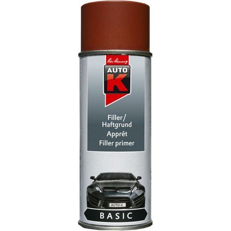 Bombe de peinture - Apprêt - Primaire - Rouge - Carrosserie - Auto K (1/2)