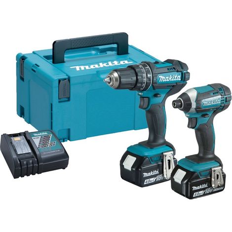 Makita DLX2131MJ LXT 18v Twin Pack DHP482 Combi Drill + Impact Driver DTD152