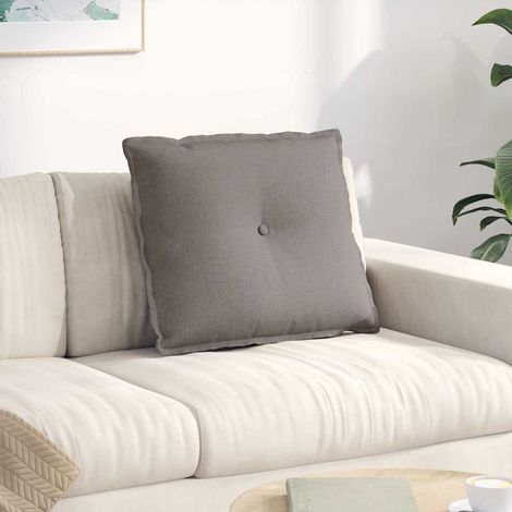 Rückenkissen Taupe 60 x 19 x 50 cm Stoff