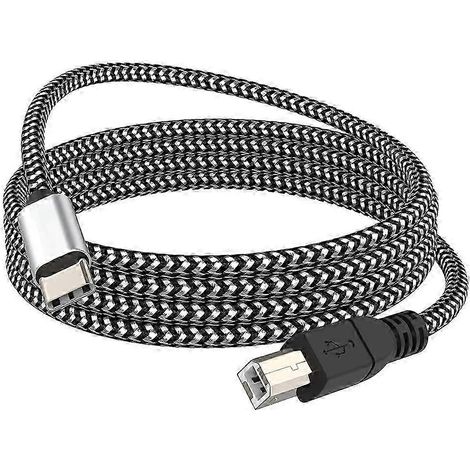 Câble USB-C vers MIDI, câble d'imprimante USB-C vers USB-B 2.0, cordon pour imprimante/scanner multifonctions (HP, Canon, Samsung, etc.) (1/5)