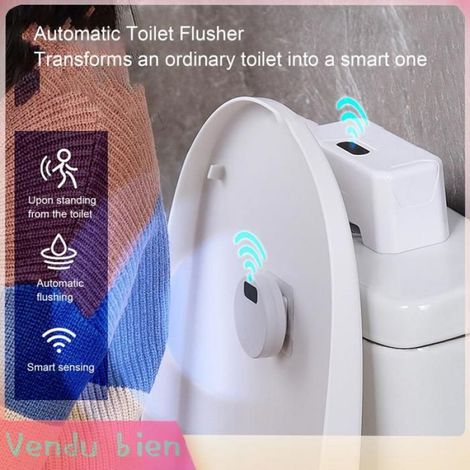 Automatische Toilettenspülung, berührungsloses Toilettenspülset mit Infrarotsensor, für den öffentlichen Gebrauch in Homeoffices (1/5)