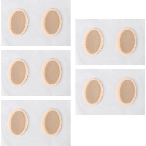 5 coussinets amortisseurs anti-frottements en gel doux pour talons, protège-pieds réutilisables réduisant la douleur des cors et callosités (1/5)