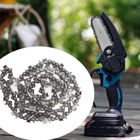 Guide et chaîne pour tronçonneuse ,Lot de 3 mini chaînes de tronçonneuse de 30,5 cm de rechange pour tronçonneuses portatives sans fil, petite lame de tronçonneuse à faible rebond pour la taille des a (1/3)