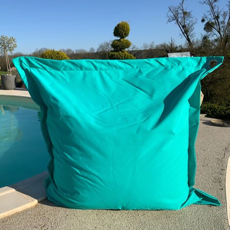 Big Coussin flottant Turquoise 140x140 cm