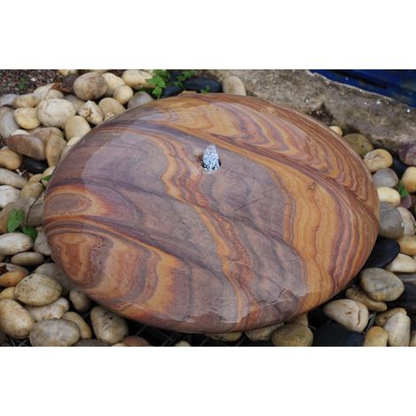 Rainbow UFO Pebble Fountain Water Feature - 60cm Dia x 20cm H