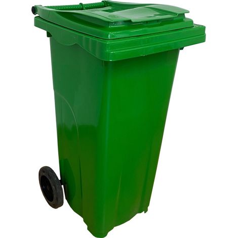 Contenedor de Basura Verde 2 Ruedas 120 litros