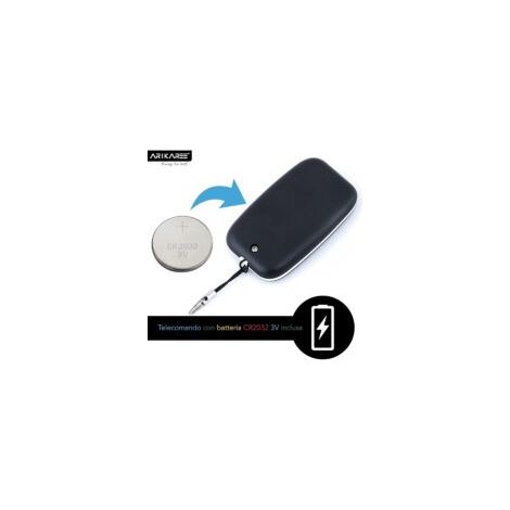 Telecomando universale per cancelli con frequenza di 433,92 MHz per cancelli automatici ad ampio raggio. Elegante telecomando programmabile a codice fisso, batteria inclusa - Crezuo
