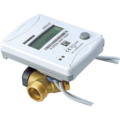 Compteur de chaleur compact sans fil à ultrasons C5-IUF Standard, 2,5 m³/h, DN20- 3/4x DN25- 1AG x 130mm, frais d'étalonnage