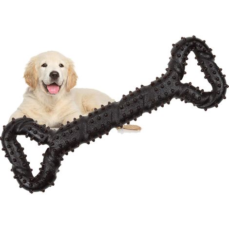Hundekauspielzeug aus robustem Gummi, 33 cm, knochenförmig, für Welpen
