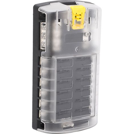 Bloc de fusibles à lame ST, boîte ATO à 12 circuits avec boucle de verrouillage de sécurité au sol, fusibles 5A 10A 15A 20A 32V 180A (1/5)