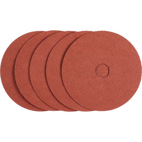 Discos de lija x5 base fibra 125x22mm grano 80 Stanley STA32190-XJ
