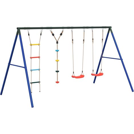 Maison Exclusive - Schaukel-Set mit Schaukelsitzen Strickleiter K