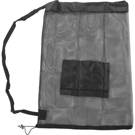 Sac de Rangement Sportif à Cordon avec Sangle d'Épaule pour Basketball Volleyball Baseball, Grande Capacité en Maille (1/5)