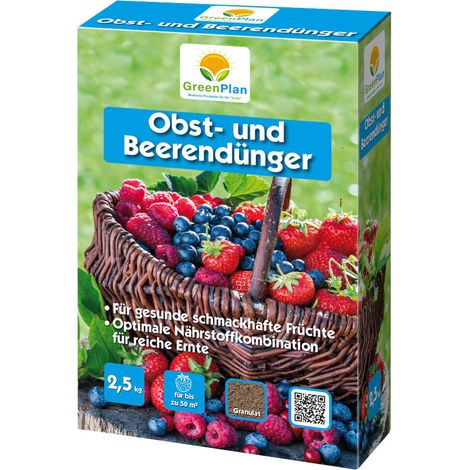 Engrais Greenplan pour fruits et baies, 2,5 kg, pour plants de baies, jardin