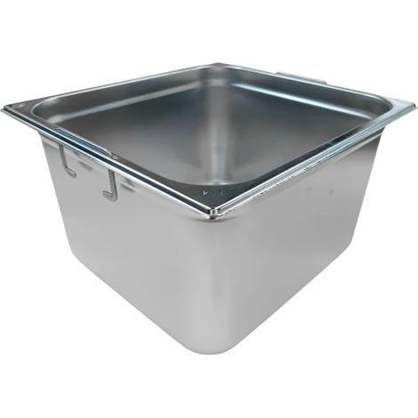 Bac gastronorme GN 2/3 - 200 poignées escamontables en inox REDFOX - GN 2/3-200 U - REDFOX