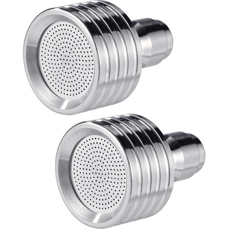 Paquete de 2 boquillas para hidrolavadora con conexión rápida de 1/4", pistola rociadora de metal para limpieza de vehículos y boquilla de acero inoxidable para manguera de jardín (0,3 mm)