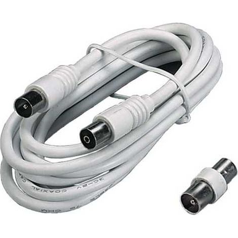 Prolongateur de télévision 3,0 m Blanc 31020 Fme