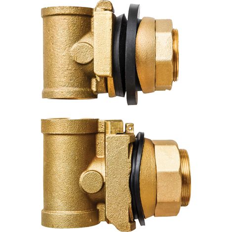 Ibo, Zuleitung Svedese 1" – Messing – Für Brunnenpumpen – Einfaches Montagesystem – Schmutzgeschützt