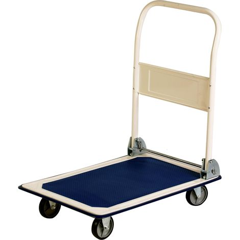 Carrello Pieghevole da Trasporto 150 Kg in Lamiera Tosini Bianco e Blu (1/3)