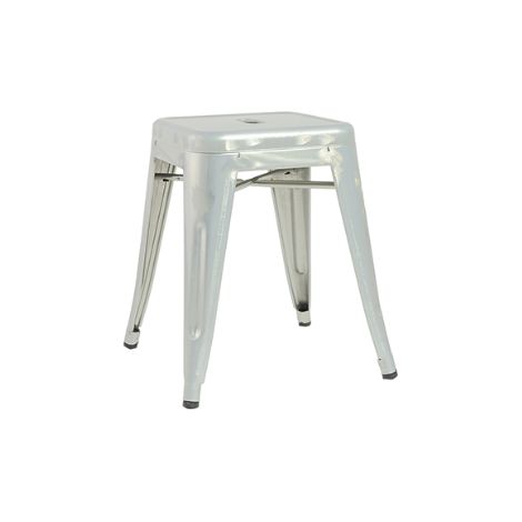Sgabello basso in lamiera galvanizzata, colore avorio. MALIGI HOME MG/MIRTO Avorio