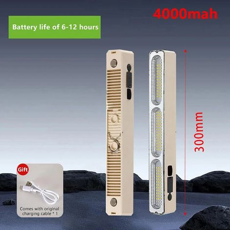 Lampe de travail LED rechargeable 200 W 2000 mAh USB C étanche (1/5)