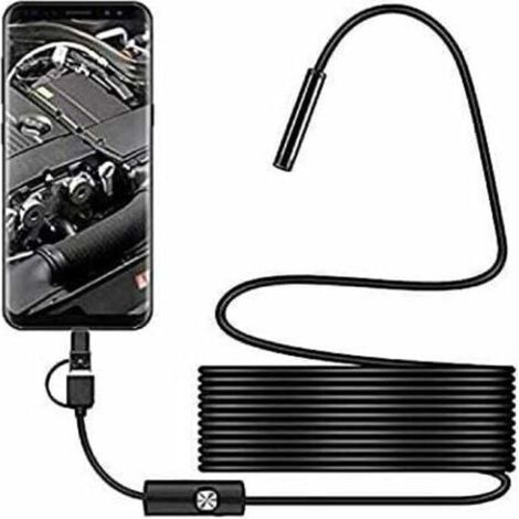 Caméra d'inspection de serpent USB, endoscope USB C étanche 2.0 MP IP67, caméra de type C avec 8 lumières LED réglables pour Android, PC (1/5)