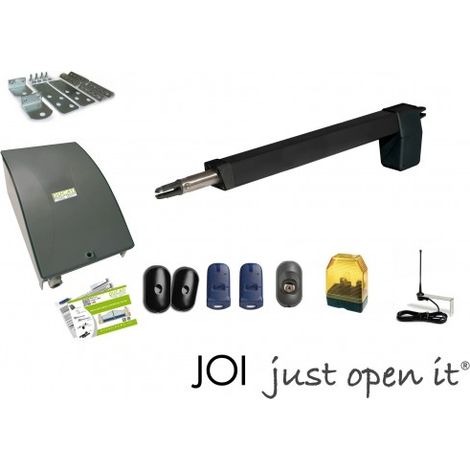 Kit de motorisation de portail – Vérins télescopiques 400mm – Charge max 350kg – Longueur max 3,5m – Compatible intérieur/extérieur – ME - HC812-400 (1/5)