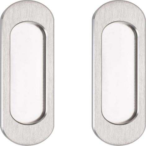 Poignée De Porte Coulissante - En Alliage D'aluminium - Pour Armoire Tiroir Porte Coulissante - 100 mm - 2 Pièces (1/5)