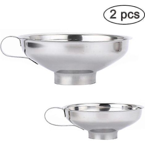 Entonnoir 2024, lot de 2 entonnoirs en acier inoxydable pour cuisine et bocaux Mason (1/5)