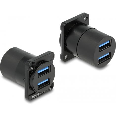 Delock MÃ³dulo Type-D USB 3.2 Gen 1 Tipo-A 2 x hembra a 2 x hembra