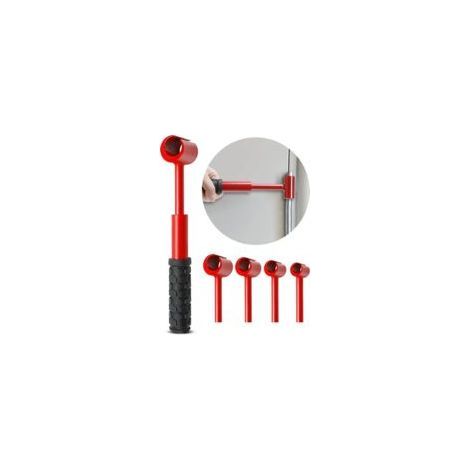 Wrench set, heavy-duty door hinge adjustment tool, 4-piece hinge gap adjustment wrench set, multi-size precision tool set, suitable for door and cabinet alignment. (1/4)