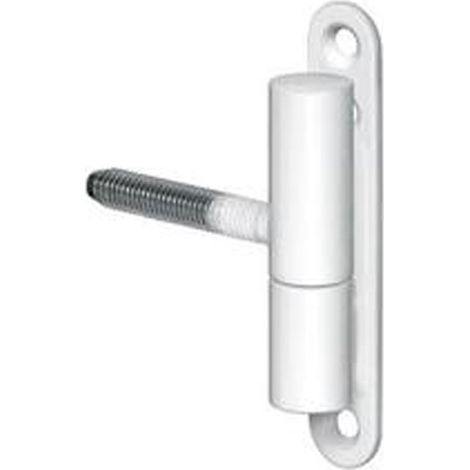 Monin – Paumelle fiche pour meuble époxy blanc 68mm x 13mm – Acier haute résistance – Protection contre corrosion – Installation simplifiée