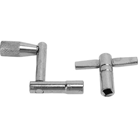 Lot de 2 clés de tambour universelles standard pour pièces métalliques, en forme de Z et de T (1/5)