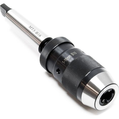 Mandrin de perçage MK3 - B16 avec plage de serrage de 16 mm Adaptateur de mandrin conique Morse intégré (1/4)