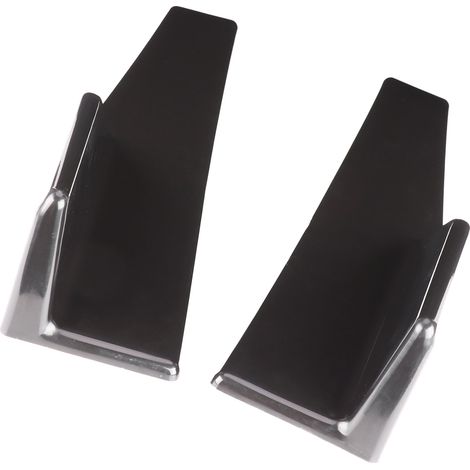 Paire de bas de caisse universels, ailerons latéraux, diffuseurs, kit carrosserie noir brillant 45 x 8,4 cm (1/5)