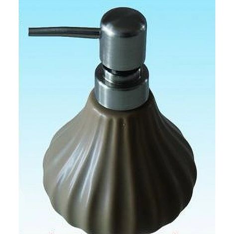 Cleafe - Dispenser Porta Sapone Liquido Portasapone Rigato Arredo Bagno Elegante 52414a - (1/2)
