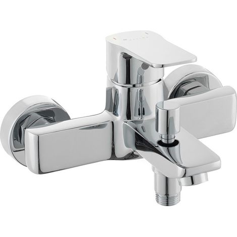 Optima Cube Way mitigeur de baignoire mural 150 mm à levier, chrome (CU222) (1/5)