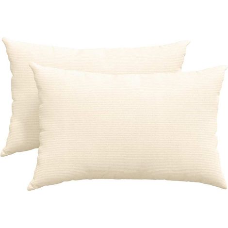 Maison Exclusive - Sofakissen 2 Stück Creme 60 x 40 cm Cordstoff