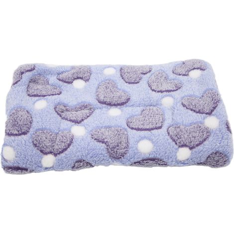 Tapis De Sommeil Pour Rongeurs - En Polaire Corail Et Laine - Pour Cage De Hamster Lapin Chin - Coussin Chauffant Violet - 1 Pièce (1/5)