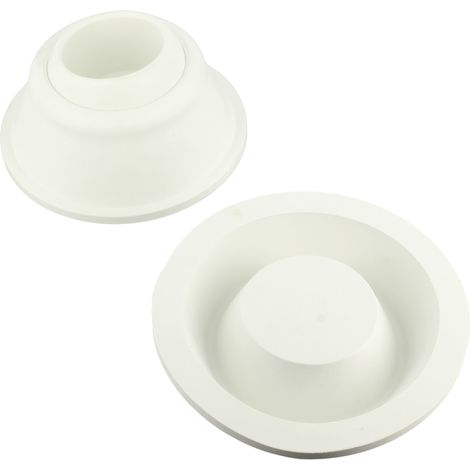 Tampons blanc articulé par 2 pour échelle inclinée 43 ou droite 60 sans rotule 4401010501 - equipement de piscine divers (1/5)