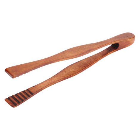 QORVA-Pince à barbecue en bois, pince à aliments pour Buffet, pain, Steak, pince de cuisine, outil de service (1/5)