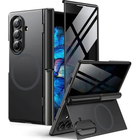 Schutzhülle für Samsung Galaxy Z Fold7 5G, mit Sichtschutzglas, schwarz (1/5)