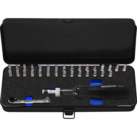 MATADOR cacciavite dinamometrico-Set, 6,3 (1/4): 0,1-1, 2 nm, 6170 9330