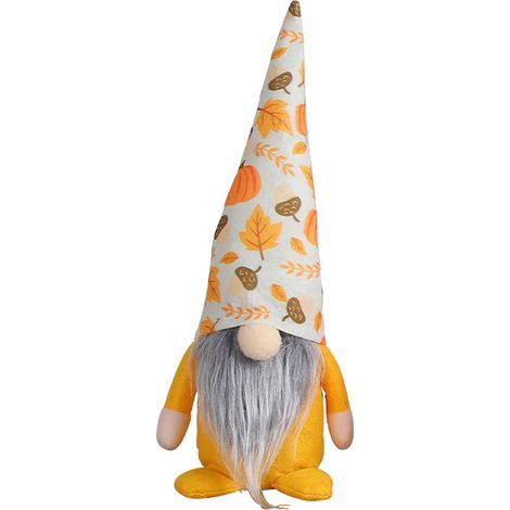 Ornements de Noël Gnome en peluche – Ornements de Noël Gnome pour la maison, le restaurant, le bureau（Blanc） (1/5)