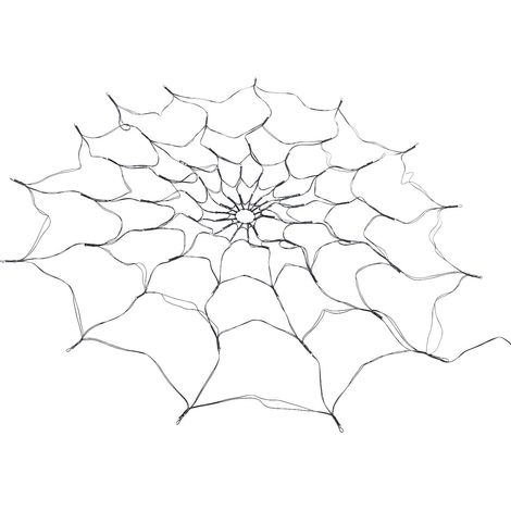 Guirlande lumineuse artificielle en forme de toile d'araignée, 1,2 m de diamètre, 8 effets lumineux, LED décorative pour Halloween, orange (1/5)