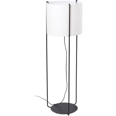Faro DRUM - Lampada da tavolo Round Drum Nera, E27 (1/5)