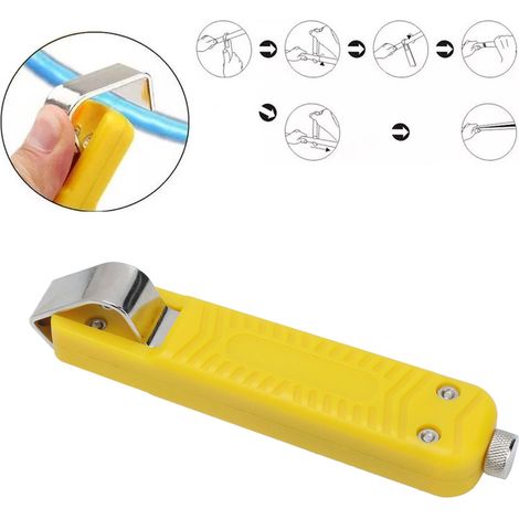 Couteau à Dénuder Câbles Coaxial avec Pointe en Acier Inoxydable (1/5)